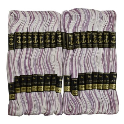 Anchor Threads Hand Cross Stitch Stranded Cotton Embroidery Floss Sewing,25 Pcs
