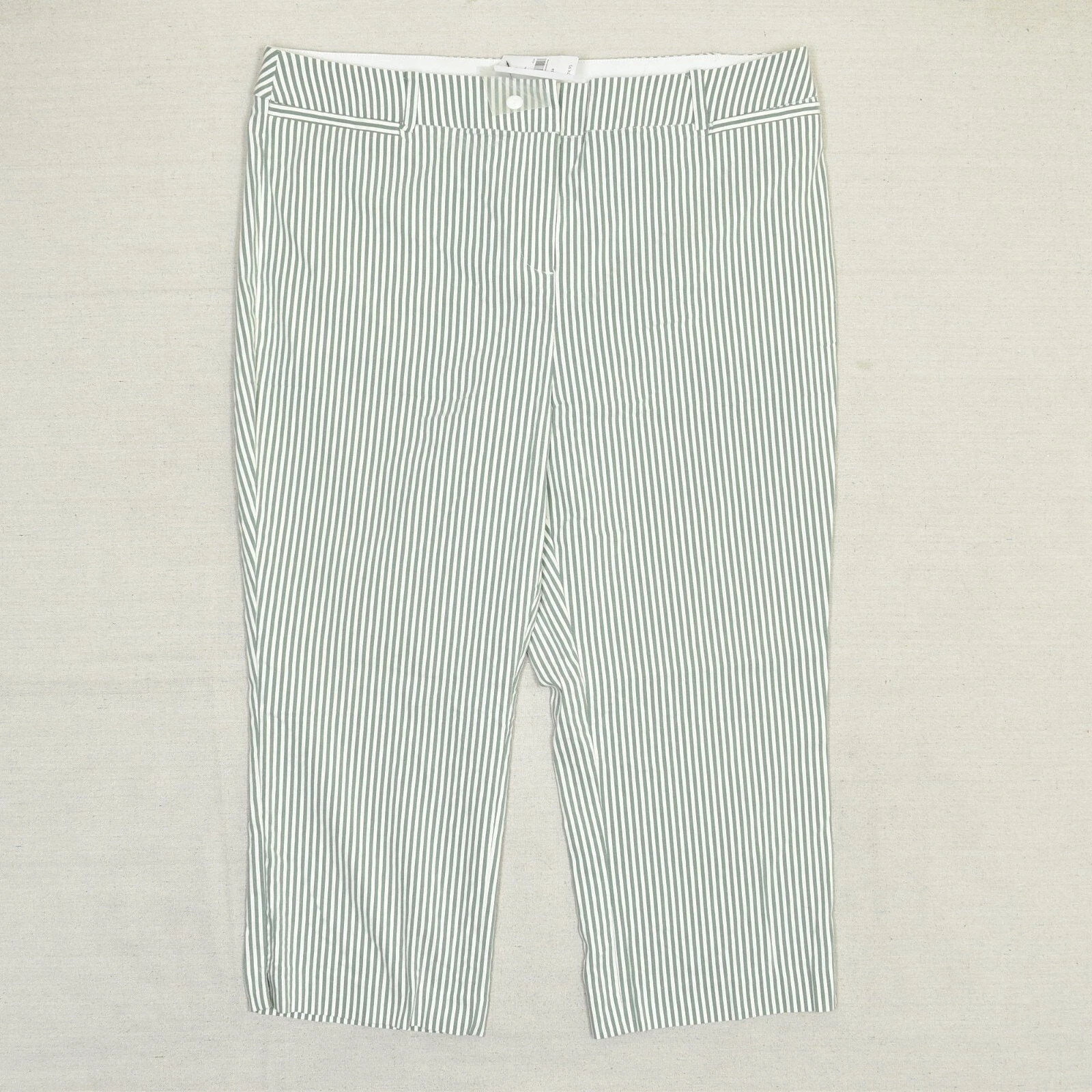 NEW Lane Bryant Women's Capri Pants Straight Striped Cotton Blend Green Size 18
Opens in a new windo