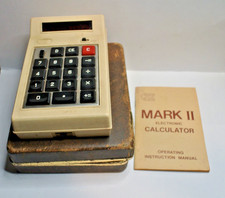 JCE MARK II Version 1  Klixon Vintage Calculator Complete Set WORKS M05567 SER.