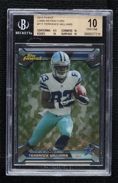 2013 Topps Finest Military Refractor 5/10 Terrance Williams BGS 10 PRISTINE e8i