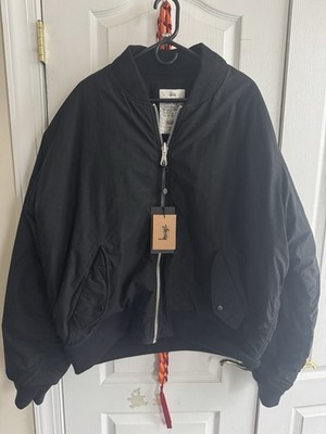 Stussy Quilted Bomber Waxed Reversible Jacket