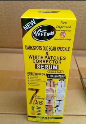 Veetgold Dark Spots Old Scar Knuckle & White Patches Face & Body Corrector Serum.