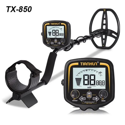 TIANXUN TX-850 Metal Detector 11'' Waterproof Coil LCD Screen Gold Treasure