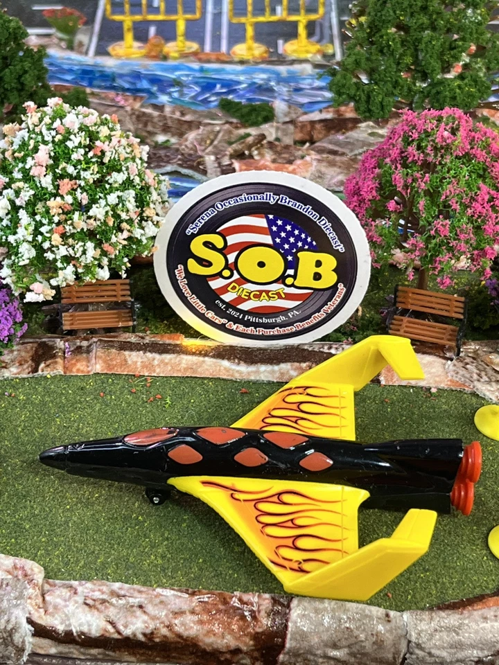 Matchbox Sky Busters 2011 Aero Blast Aircraft Black Diecast Used EX Condition - Image 2 of 4