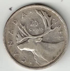 1941 George VI Silver Quarter