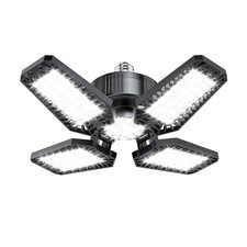 120W Foldable Garage Lights Ceiling LED Lights with 4 Adjustable Panel