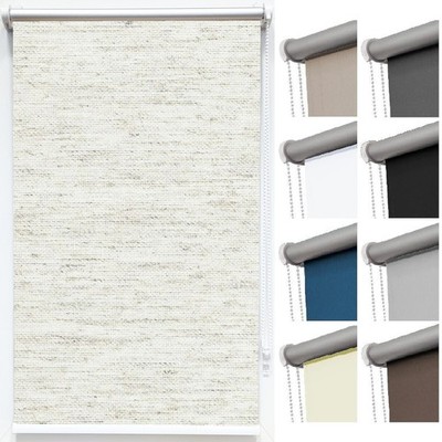 Verdunklungsrollo Klemmfix Thermo Rollo ohne Bohren Verdunkelung für Fenster Tür
