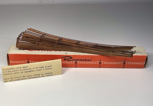 Raro paquete de cableado de catenaria superior curvado Rivarossi HO 3819 de colección 18 piezas en caja | Zustand: Used