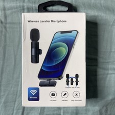 Lavalier Wireless Microphone System Rechargeable for Recording Brand New Sealed