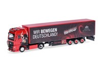 Herpa - Man Tgx Gx G.Sz. 4X2 Mit PlanenanhäNger 3 Genthner-Achsen - 1/87 - He...