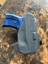 Kydex holster, RUGER LC9/LC9S/EC9S with Armalaser TR9. Right, OWB Paddle Holster