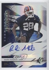 2008 SPx Rookie Signatures Blue 84/99 Leodis McKelvin #211 Auto 0c2