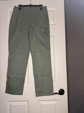 Lands End Utility Chino Light Green 10 Nwot