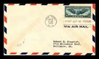 US COVER AIR MAIL 30C WINGED GLOBE FIRST DAY ISSUE SCOTT C24