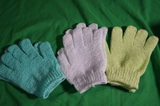 Exfoliating Bath Glove 3 Pairs, Large