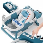 Baignoire Bébé Pliable XXL Avec Coussin De Bain Bebe Et Thermomètre Intégré -...