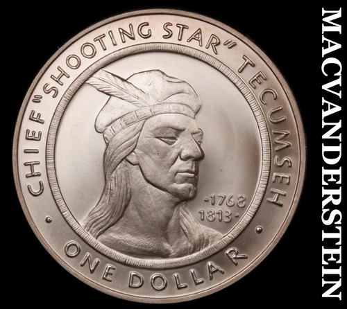 1 OZ .999 Silver Round- Shawnee Nation- Gem Brilliant Uncirculated  #i6309