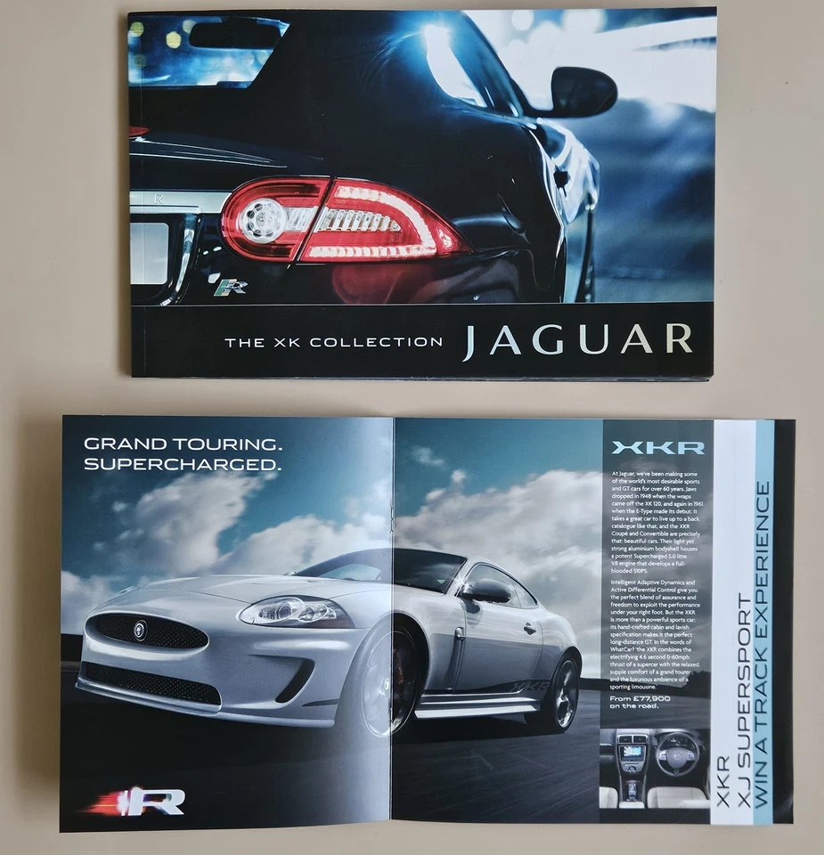 Jaguar XK Brochure 2009 & Jaguar range covers: XFR 100, XFR, XKR, XJ Supersport - Image 2 of 4