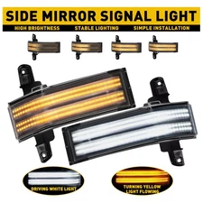 2X Side LED Mirror Turn Signal Light For Lamps 2014-18 Chevrolet Silverado 1500