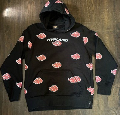 Hypland Shippuden Akatsuki Hoodie Naruto 2022 Black, Small, Heavyweight