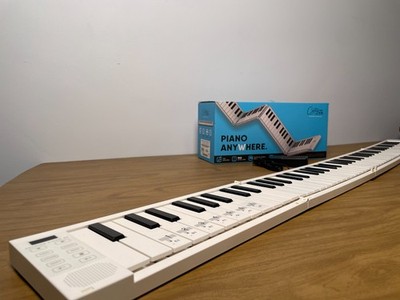 Carry-On 88 Key Folding Piano MIDI Controller Portable Keyboard w/ Pedal Box VG