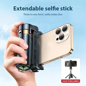 Trépied de bâton de Selfie Bluetooth avec support de téléphone portable à distance Vlog Live