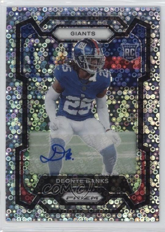 2023 Panini Prizm Rookies No Huddle Deonte Banks #376 Rookie Auto RC 1q1l