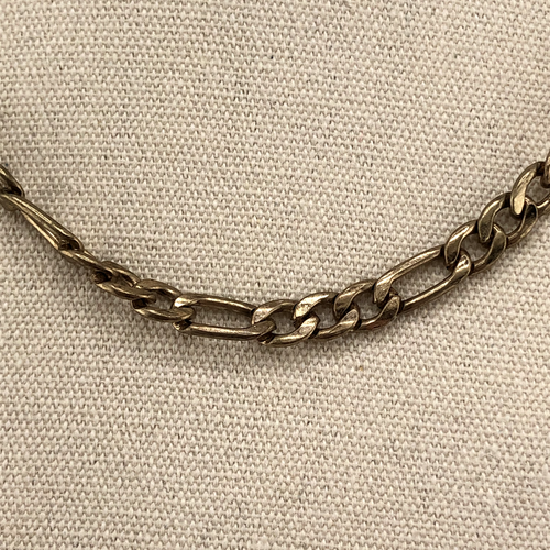 URBAN OUTFITTERS Chain Necklace Pale Gold Tone Figaro Chain Choker Festival - Picture 4 of 10