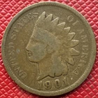 1901 Bronze Indian Head Cent. KM# 90a
