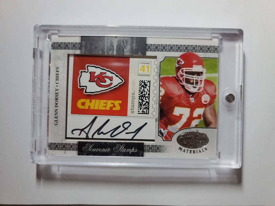 2008 Leaf Certified Materials #SS-29 Glenn Dorsey Auto Souvenir Stamps - #d 3/6 - Image 2 of 4