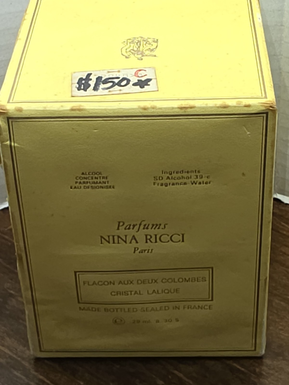 NOS Nina Ricci L'Air Du Temps Perfume 1.0 FL. 29 ml OZ. Sealed Box. Vintage READ
