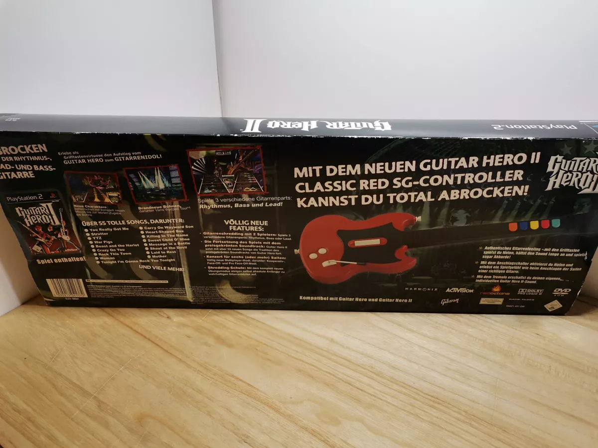 PS2 PLAYSTATION 2 Game Guitar Hero II 2 Incl. Guitar 11894568