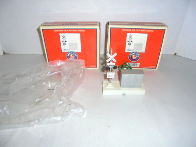 LIONEL 22940 DIECAST MAST CROSSING SIGNALS MIB TWO OF THEM