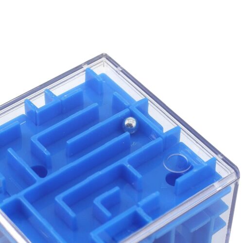 3D Blue Maze Magic Cube Puzzle Cubo Labirinto Rotolo Teaser Puzzle Giocattolo 2"1/4 Pollici - Foto 2 di 6