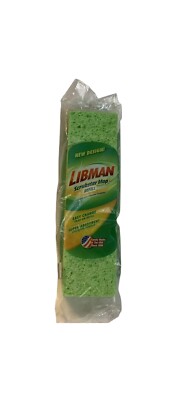 Libman Scrubster Mop Refill Green Snap-On Easy Change New Sealed