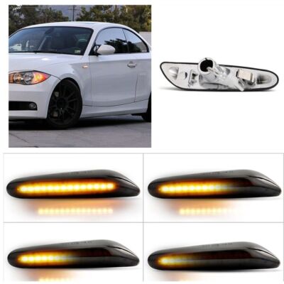 1Pair Car Front Left + Right Side Marker Lights Fit For BMW E90 E46