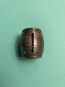 Tiffany & Co. Makers sterling silver barrel stamp box case 1972 vintage rare