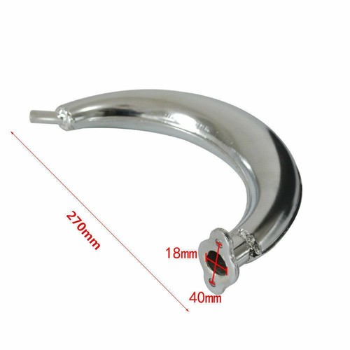 Moon Chamber Exhaust Muffler Pipe Chrome for 49cc 66cc 70cc 80cc Motorized bike - Picture 3 of 4