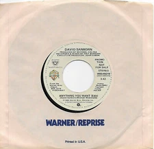 David Sanborn, Anything You Want (Edit) Mono & Stereo 45 EX 1980 Promo