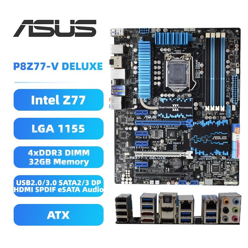 ASUS P8H77-V マザーボード + i7-3770K + DDR3メモリ