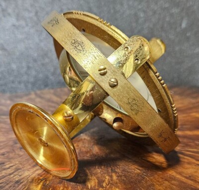 Jean Roulet Le Locle Calendar with Constellation Table Clock