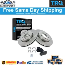 TRQ New Front Ceramic Brake Pad & 2 Discs Rotor Kit Set For 2010-2011 Kia Soul