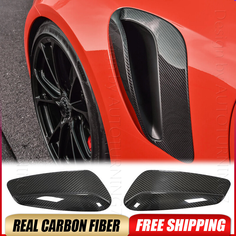 Fits Porsche 911 992 2019-2022 Dry Carbon Fiber Side Fender Vent Air Intake Trim