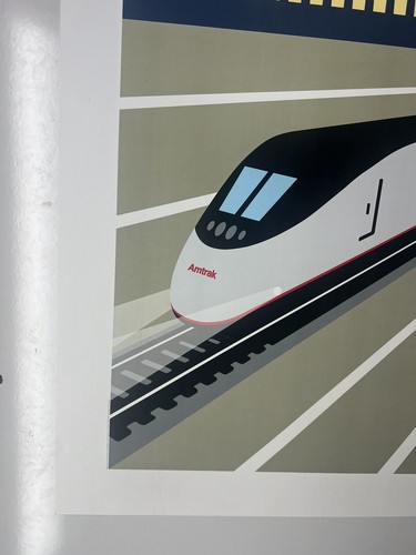 Original Reiseposter 2004 Amtrak Acela Washington DC Schwab - Bild 5 von 5