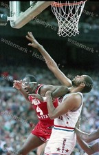 MOSES MALONE & JOE BARRY CARROLL 1987 NBA All Star Game Orig 35mm Color Negative