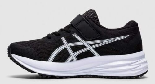 Asics Patriot 12 PS Boys Size 2 Running Shoes: Black/White - Brand New in box - Picture 3 of 6