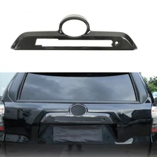 Car Rear Trunk Tailgate Handle Decor Cover Trim For 4Runner 2010+ Carbon Fiber