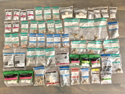 Plumber Lot $450+ Value Assorted 55 Piece Bundle Contractor Supplies Fittings
