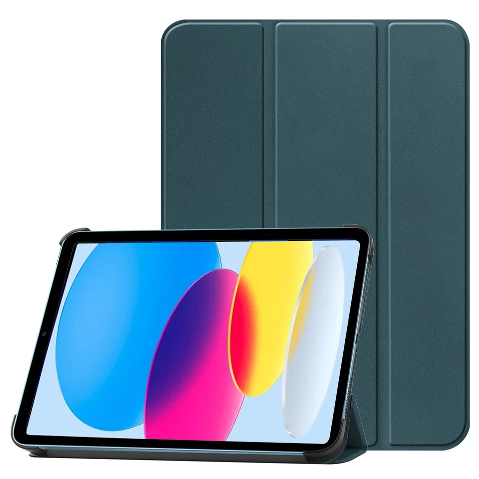 Funda inteligente con soporte de cuero tipo folio de 10,9 pulgadas para Apple iPad 10.ª generación Foto 3 de 4