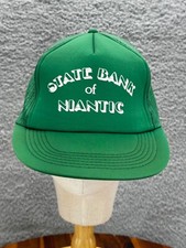 Vintage Mesh Snapback Truckers Hats Green Advertising Foam  Mesh Crown